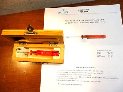 ROLEX Tool Ref. 2094 To Change Vacuum Valve, with 